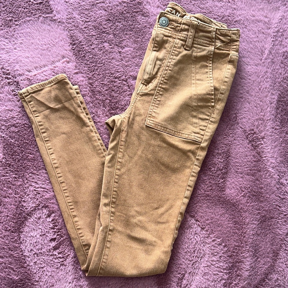 American Eagle Outfitters Tan Skinny Pants